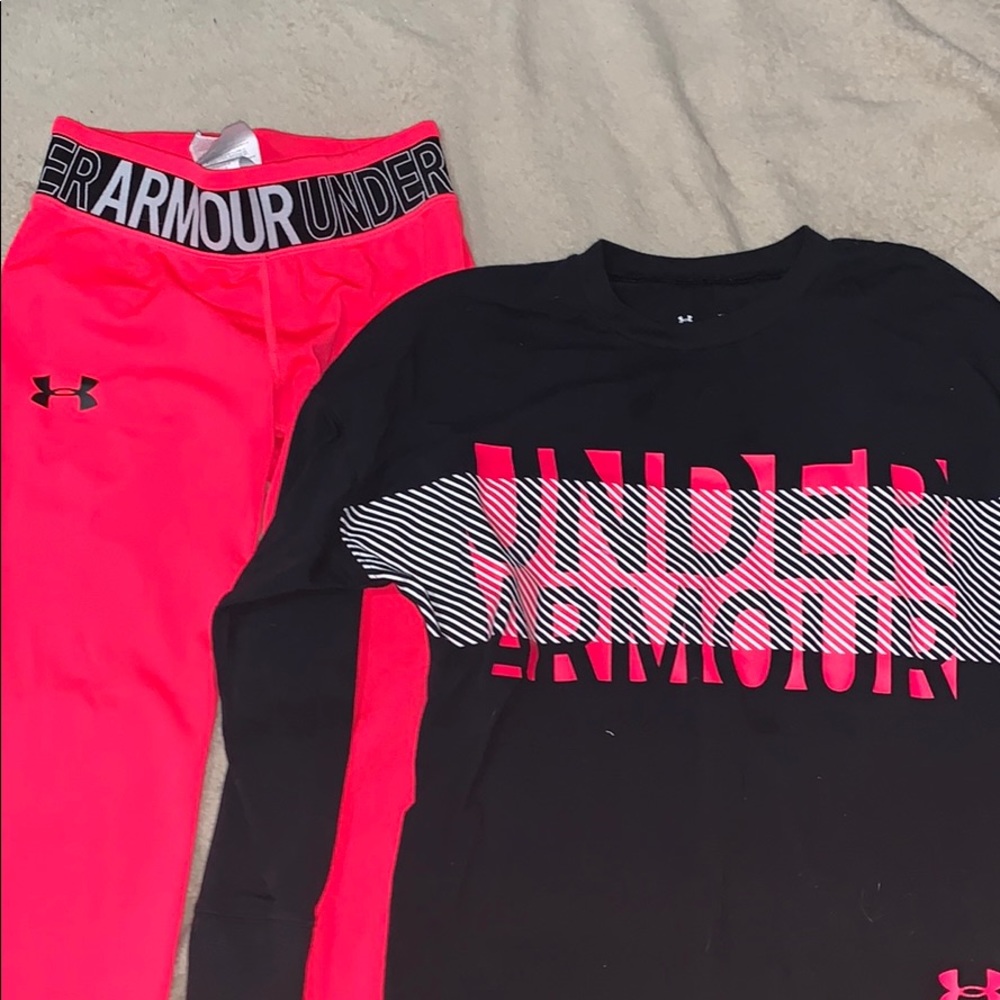 Under Armour leggings and Long sleeve set